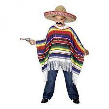 Mexican Poncho KIDS HIRE